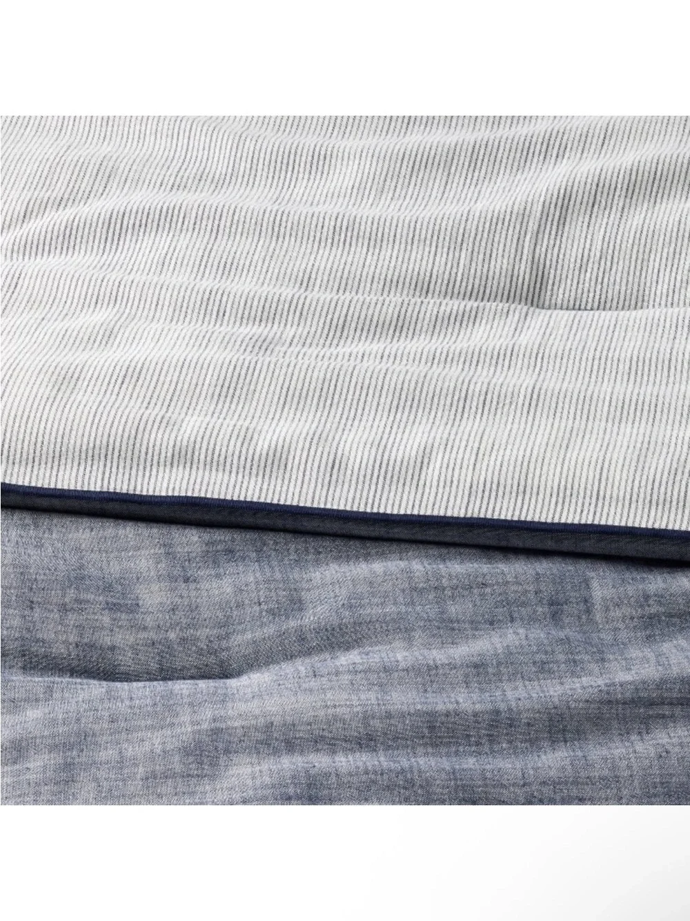 NWT 3pc King Reversible Comforter Set Blue - Hearth & Hand with Magnolia